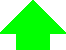 highlighted green up arrow
